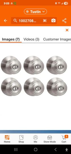 Knobs bed and bath. Defiant . 6 set