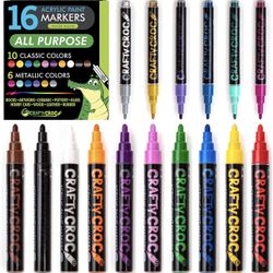 Acrylic Paint Markers 16 pack