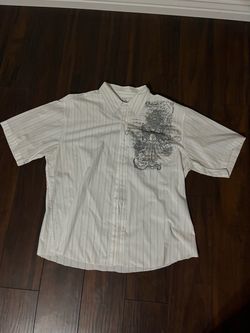 y2k affliction style button up