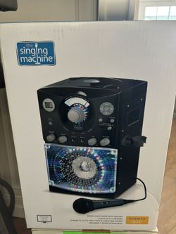 Karaoke machine with lights