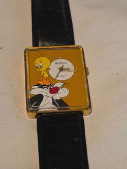vintage Looney Tunes Sylvester and Tweety Bird watch