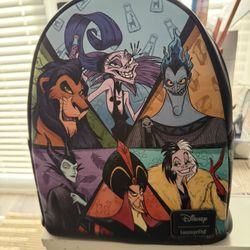 Loungefly Disney Villains Group (Cruella, Maleficent, etc) Mini Backpack