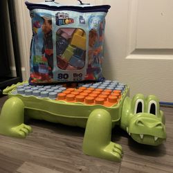 Roo Crew Crocodile And Mega Blocks