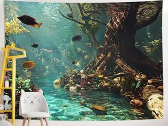 90*60 inch tapestry under the sea brand new