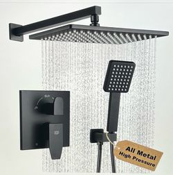 12” Rainfall Showerhead & Handheld Shower Faucet set