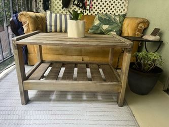 Solid Wood Rustic Coffee Table