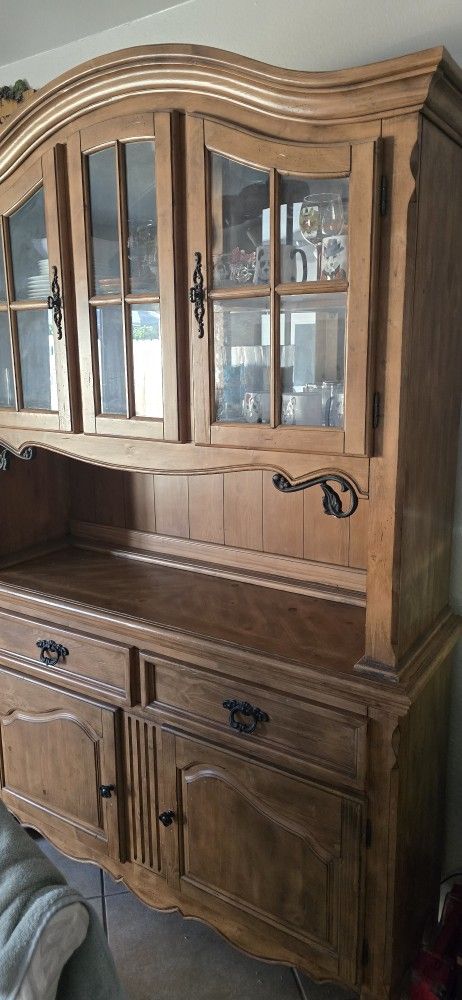China Cabinet , Quarter Cabinet, Table And Chairs.