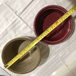 Vintage Pottery Ceramic Stoneware Casserole Dishes