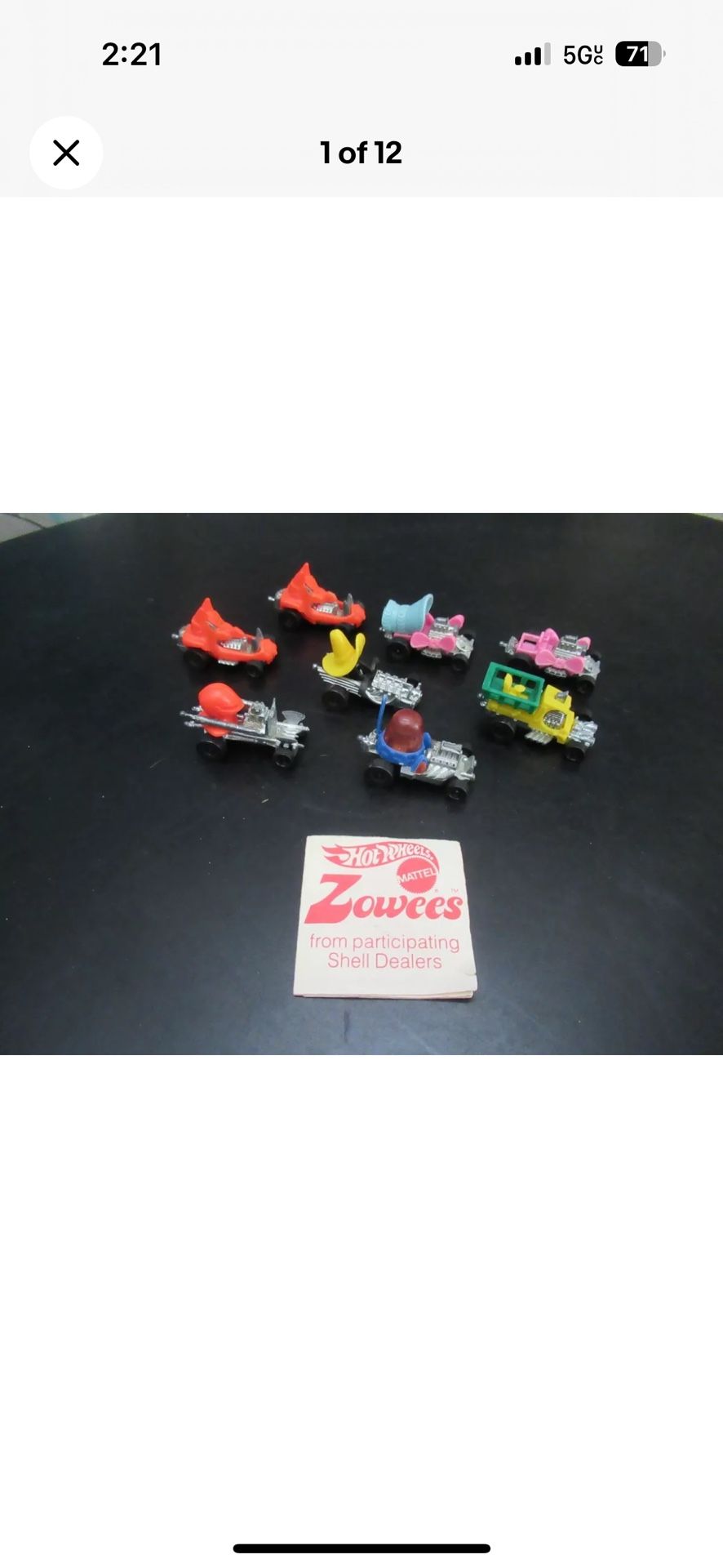 Vintage Mattel Hot Wheels Zowees 1972 LOT OF 8