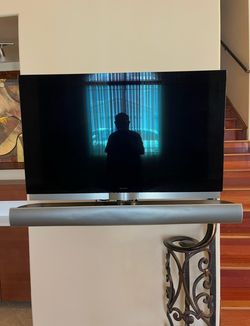 Olufsen BeoVision 7 with a BeoLab 7 speaker