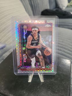 Jeremiah fears topps chrome rookie X-fractor  basketball card
