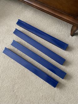 Blue Metal Shelve Units -24 In Long