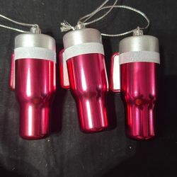 Set Of 3 Tumbler Ornaments 