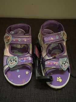 Paw Patrol Skye Everest Purple Sandals size: 11