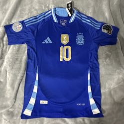 Messi Argentina Visitante 2024 Soccer Jersey 