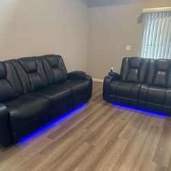 Electric Recliner With Love Seat