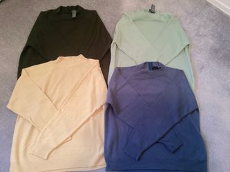 Designer Originals Mock Turtle Neck Sweaters Women’s X-Large (Size 42) Back Neck Zipper