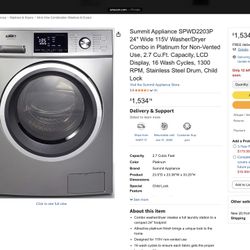 Washer Dryer Combo