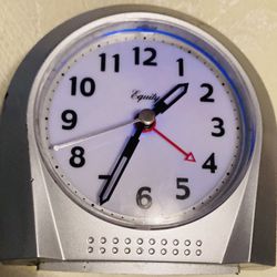 Equity Travel Alarm Clock w/ Backlight 