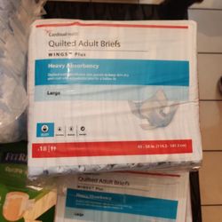 Quilted Adult Briefs LARGE and XL Briefs 