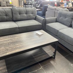 Gray Sofa & Loveseat Set