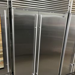Sub Zero 48”Wide Built In Side By Side Refrigerator Side By Side 