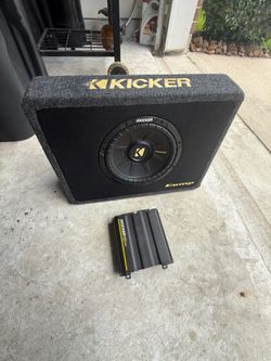 Kicker amp and kicker sub box. Together only. 8”