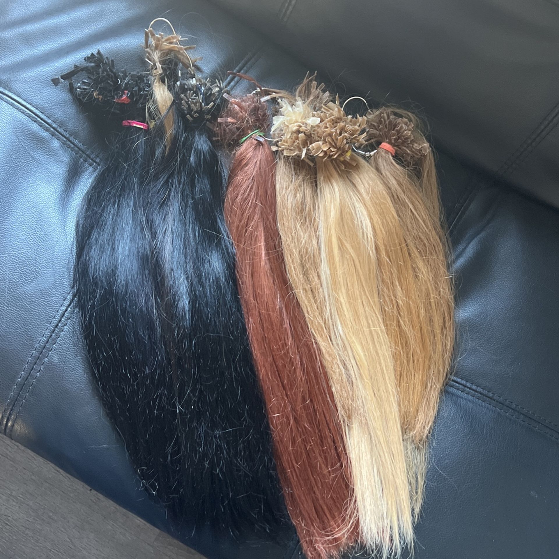 Hot keratin tip human hair extensions