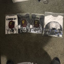Bape and aloc tees