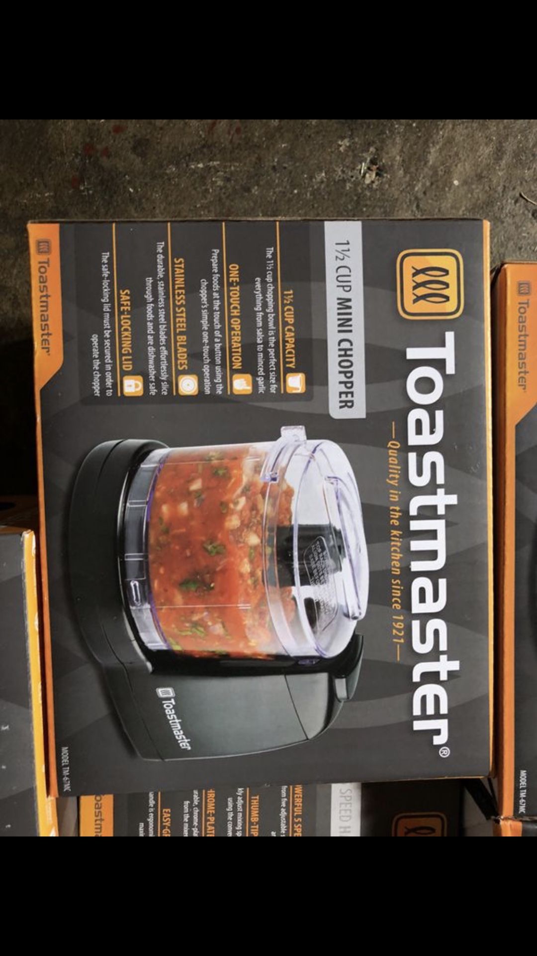 Toastmaster Mini chopper 1 1/2 cup Brand New