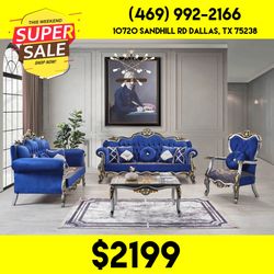 Classic Luxury Sofa Set 3pc - Delivery And Financing Available 