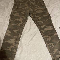 american eagle hi rise jegging crop next level stretch camo size 14