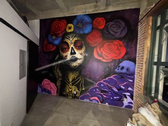 Hand painted mural