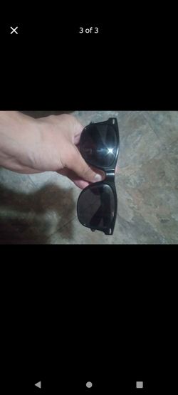 Black Wayfarer-Style Sunglasses
