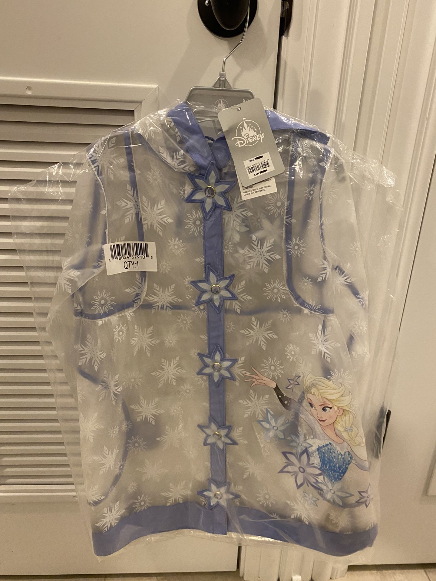 Disney Frozen Girls Rain Coat New!!