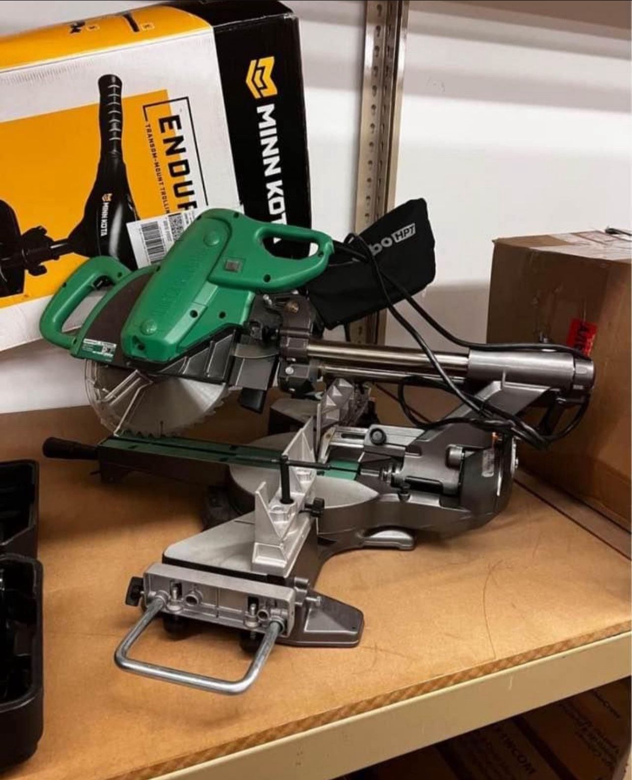 15 Amp Sliding Dual Bevel Compound 10 in. Corded Miter Saw with Adjustable Laser Guide, New