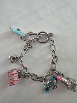 Mint vintage, juicy couture charm, bracelet, silver.Y two k five charms included perfect