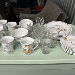 Winnie The Pooh dishes And Accessories 