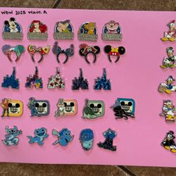 Disney Hidden Mickey Pins Complete Set 30 WDW Wave A