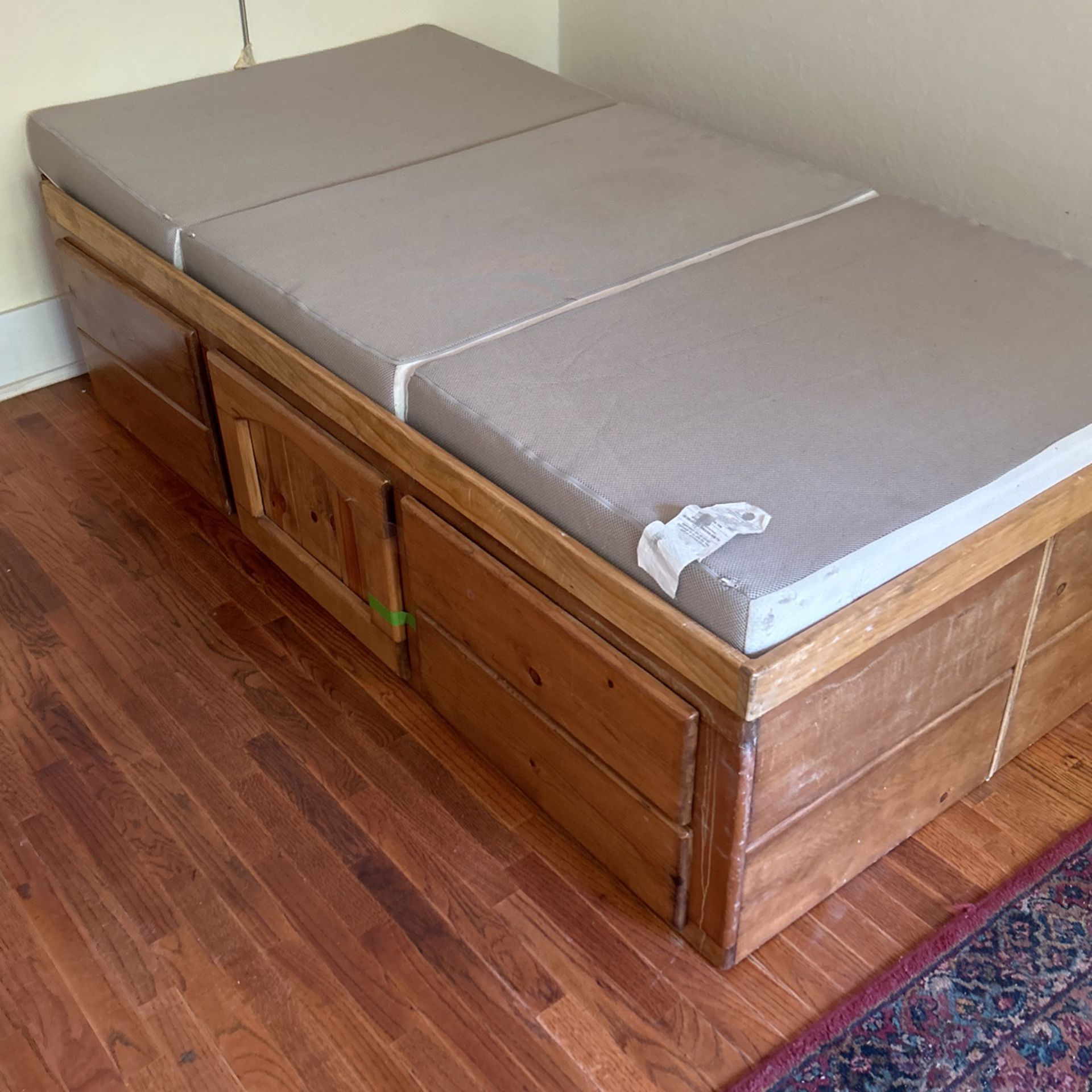 Twin Bed With Plus Extended Mattress 