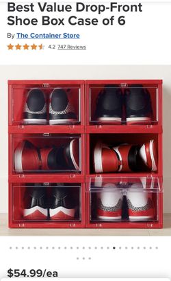 The Container Store Drop Front Shoe Boxes