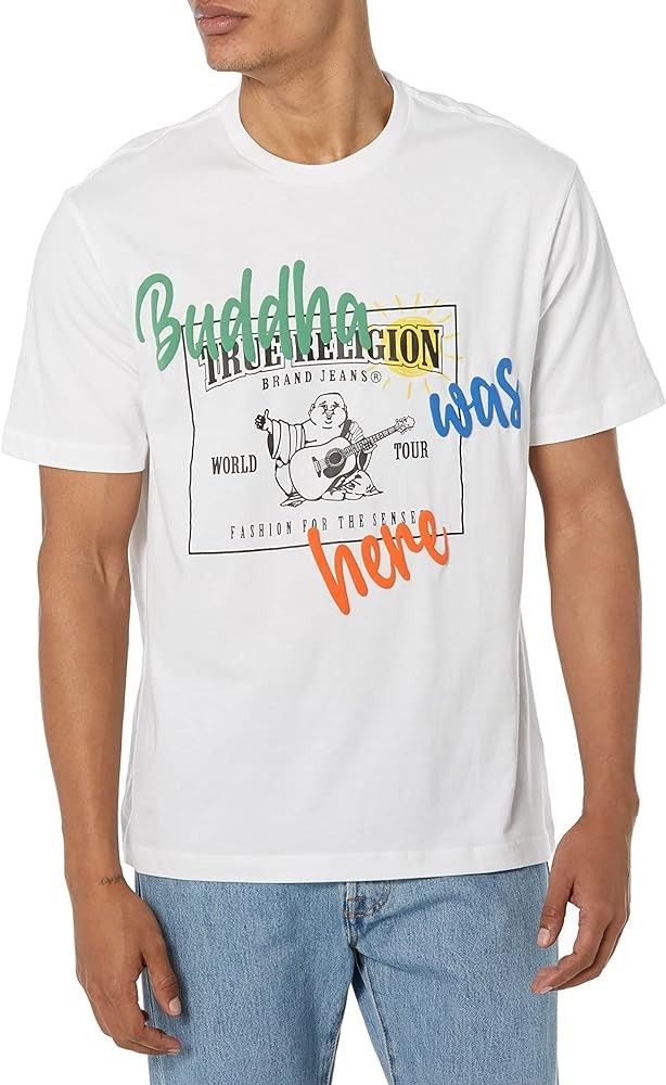 Small Unisex New True Religion $100 Buddha Graphic T