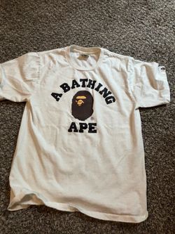 BAPE A Bathing Ape White Ape Head Logo T-Shirt Men’s Small Streetwear Tee