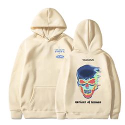 Skeleton Thermal Imaging Graphic Print Hoodie Men Women