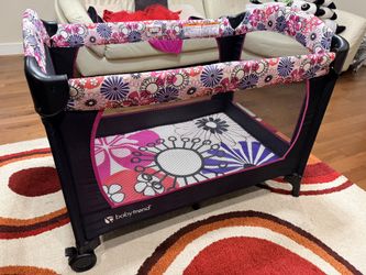 Baby Trend Nursery Center Playard w/ Milliard 4” Tri-Fold Foam Mattress