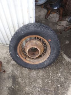 Wheels  Model A Or T.  Two Wheels 