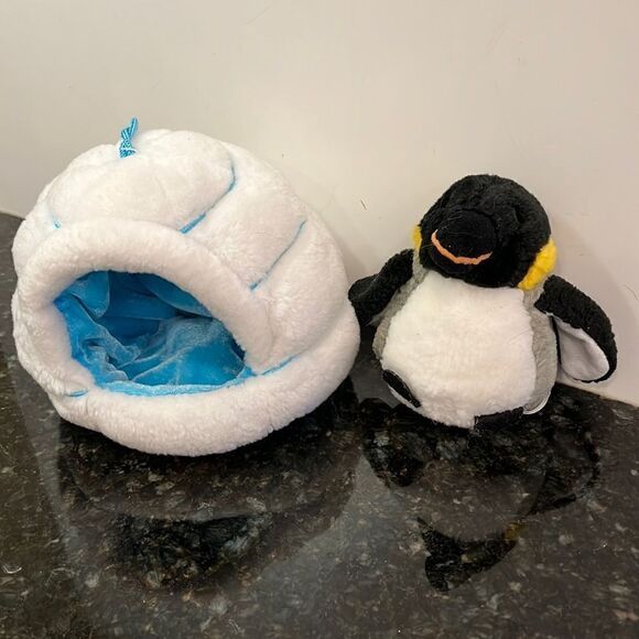 Wild Republic Plush Igloo with Penguin Soft Stuffed Animal