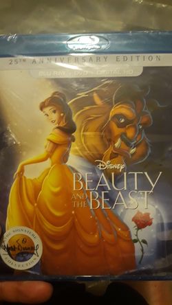 Disney beauty and the beast brand new blue ray and digital 25th anniversary edition