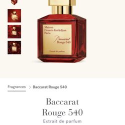 Baccarat Rouge 540 Extrait de parfum