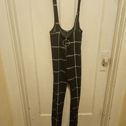 New Look Burgundy Sequin Jumpsuit - Size 8